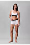 Women's Cotton Non-Padded White Bustier with Logo Label and Elastic Waistband - 2