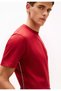 Men's Regular Fit Round Neck Cotton Short Sleeve Red T-Shirt - 3