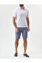 Men's Button Closure Short Sleeve 100% Cotton White Polo Collar T-Shirt - 2