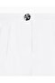 Women's High Waist Short Length Button Closure White Shorts - 4