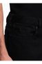 Men's Regular Waist Slim Fit Skinny Leg Black Jeans - 3