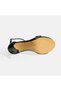 Women's Strappy Black Heeled Evening Dress Shoes - 4