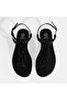 Women's Black Flip Flops Sandals - 7