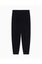 Men's Regular Waist Narrow Leg Button Closure Straight Slim Fit Navy Blue Trousers - 5