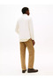 Men's Regular Fit Cotton Half Zipper Long Sleeve White Polo Collar T-Shirt - 3