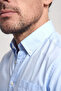 Men's Slim Fit Cotton Pocket Detailed Long Sleeve Blue Shirt - 4