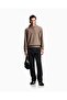 Men's Regular Fit Eagle Logo Textured Hooded Brown Sweatshirt - 2