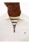 Men's Regular Fit Cotton Short Sleeve Zippered Cream Polo Collar T-Shirt - 3