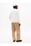 Men's Regular Fit Round Neck Logo Printed Long Sleeve Yellow Sweatshirt - 3