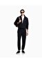 Men's Regular Fit High Collar Long Sleeve Navy Blue Sweatshirt - 2