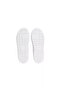 Women's Platform Sole Ck Logo Leather White Sneaker - 5