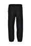 Men's Regular Fit Black Trousers with Side Stripes and Elastic Waist and Cuffs - 3
