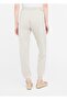 Women's Regular Fit Woven Fabric Ecru Trousers with Elastic Waist and Cuffs - 2