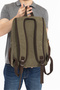 Unisex 14 Inch Waterproof Canvas Backpack with Laptop Compartment - 6