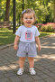 Baby Girl Summer Printed Shorts and Top Set