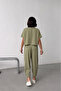 Women's Çağla t Sleeve Stretch Fabric Tracksuit Set Nj19 - 4