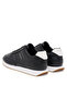 Men's Leather Comfortable Sole Round Toe Calvin Lettering Detail Black Sneaker - 4