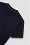 Men's Regular Fit Round Collar Shark Logo 100% Cotton Flexible Fabric Short Sleeve Blue-Gold T-Shirt - 6