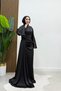 Big Spanish Sleeve Long Piece Detailed Special Occasion Black Evening Dress - 3