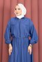 Crop Jacket Skirted Sports Set Indigo - 3