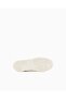Men's Embossed Print Patterned Leather White Sneaker with Contrast Logo Detail - 5