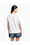 Women's Comfortable Fit V Yala Cotton Short Sleeve White T-Shirt - 2