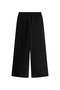 Poplin Wide Leg Pant Women's Black Trousers - Ww0Ww45891 - 5