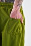 Men's Effected Washable Basic Sweatpants Military Green - 4