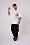 Men's Premium Aristotales High Printed Oversize T-Shirt Ecru - 3