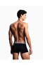 Men's Elastic Waist Cotton Slim Fit 3-Piece Black1 Boxer - 3