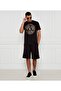 Men's Regular Fit Logo Printed Short Sleeve Black-Gold T-Shirt - 2