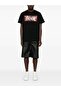 Men's Round Neck Short Sleeve Cotton Black T-Shirt