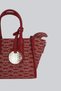 Women's Black and Red Shoulder Bag with Gold Brand Logo, Crossbody and Short Strap - 2