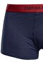 Men's Soft Cotton Logo Elastic Waistband 3-Piece Navy Blue Boxers - 5
