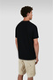 Men's Regular Fit Cotton Shark Printed Round Neck Short Sleeve Black T-Shirt - 3