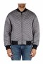 Men's Double-Sided Stand Collar Long Sleeve Gray Coat with Brand Logo on the Back - 2