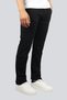 Men's Slim Fit Regular Waist Stylish Straight Leg Black Sweatpants - 3