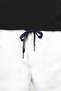 Men's Regular Fit Cotton White Shorts with Elastic Waist and Logo - 3