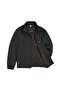 Men's Long Sleeved Logo Black Fleece Jacket - 3
