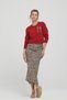 Women's High Waist Comfortable Cut Casual Leopard Skirt - 2