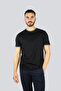 Men's Regular Fit Round Neck 100% Cotton Short Sleeve Black T-Shirt
