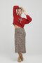 Women's High Waist Comfortable Cut Casual Leopard Skirt - 4