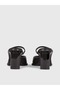 Women's Brand Logo Flat Sole Non-Slip Daily Use Black Classic Heeled Shoes - 5
