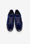 Women's Brand Logo Comfortable Sole Lace-Up Navy Blue Sneaker - 4