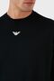 Men's Brand Logo Detailed Crew Neck Regular Fit Navy Blue Sweatshirt - 5