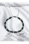 Certified Black Agate and Hematite Natural Stone Men's Bracelet - Evil Eye & Stress & Concentration & Strength - 6