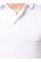 Men's Logo Short Sleeve Cotton White Polo Neck T-Shirt - 3