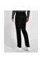 Men's Regular Waist Slim Fit Straight Leg Black Trousers - 2