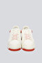 Men's 100% Leather Brand Logo Red Sneaker - 2