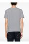 Men's Crew Neck Striped Short Sleeve Black-White T-Shirt - 2